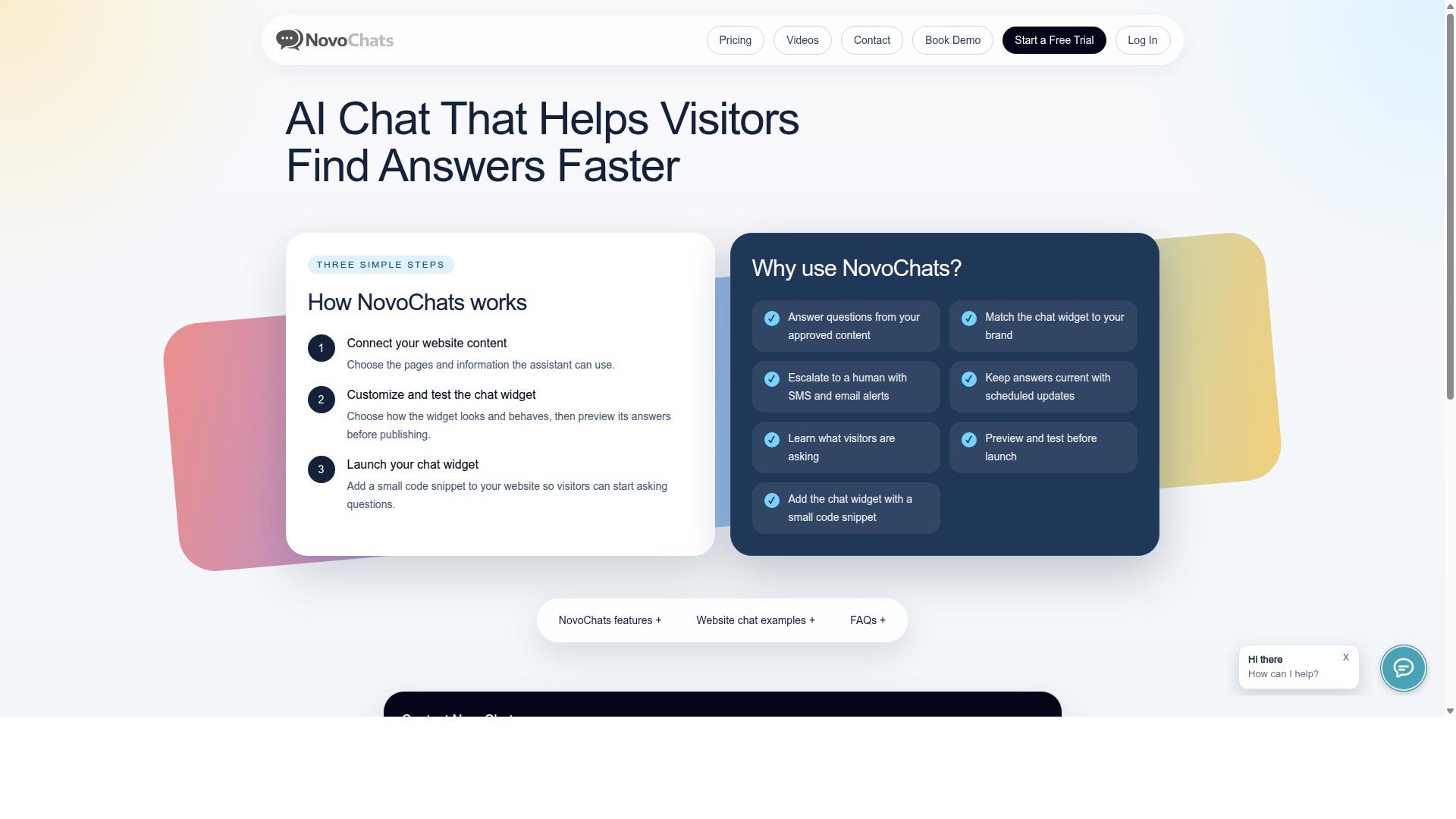 NovoChat website